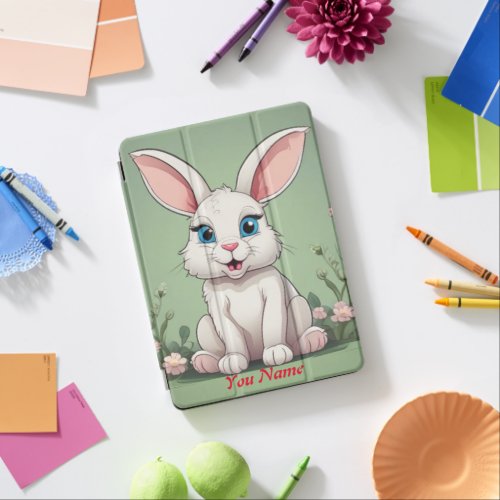 Big Blue Eyes Bunny Rabbit Baby  iPad Air Cover