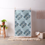 Big Blue Flipflops Fabric