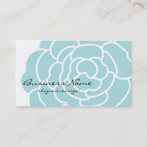 Big Blue Flower Business Card