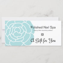 Big Blue Flower Gift Certificate 2