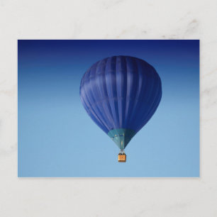 Big Blue Hot Air Balloon Postcard