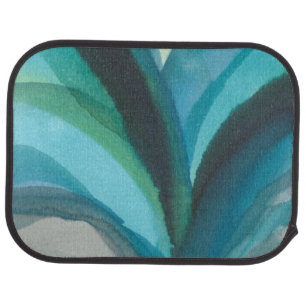 Big Blue Leaf I Car Floor Mat