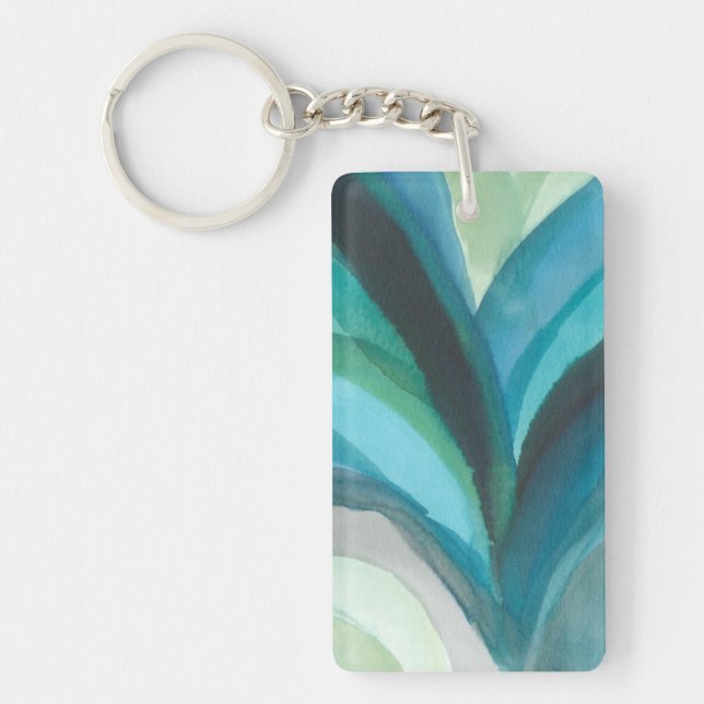 Big Blue Leaf I Keychain (Front)