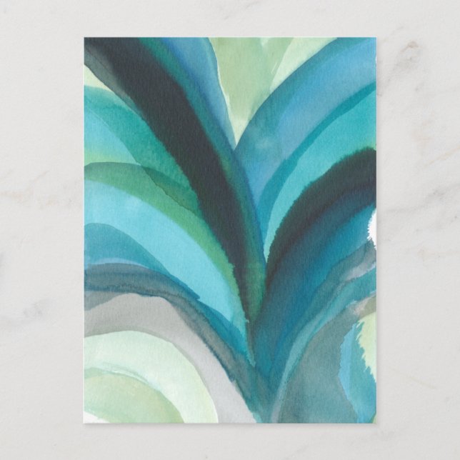 Big Blue Leaf I Postcard (Front)