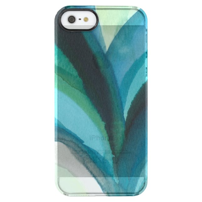 Big Blue Leaf I Uncommon iPhone Case (Back)
