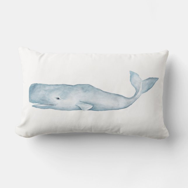 Big Blue Lumbar Accent Pillow (Front)