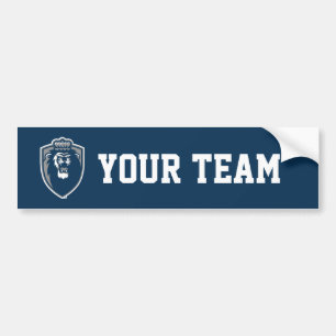 Big Blue Monarchs Shield Bumper Sticker