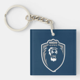Big Blue Monarchs Shield Keychain