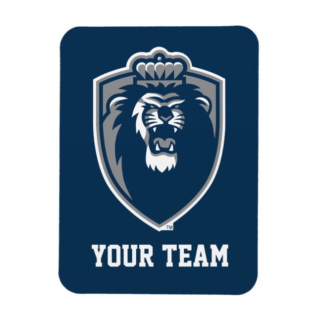 Big Blue Monarchs Shield Magnet (Vertical)