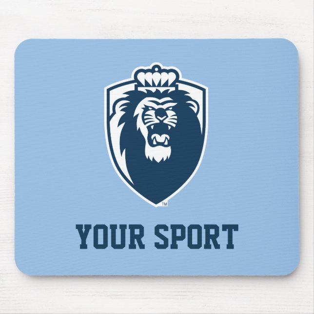 Big Blue Monarchs Shield Mouse Pad (Front)
