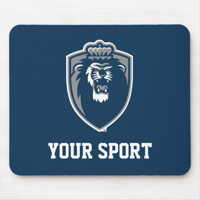 Big Blue Monarchs Shield Mouse Pad (Front)