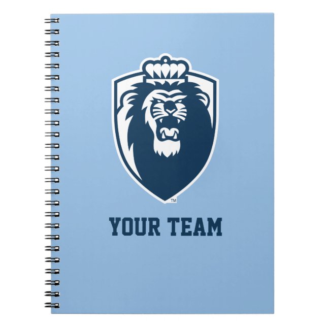 Big Blue Monarchs Shield Notebook (Front)