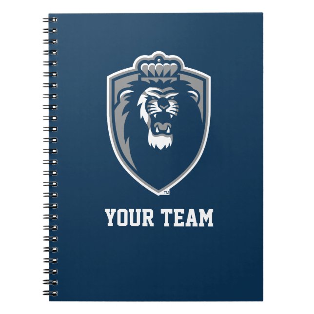 Big Blue Monarchs Shield Notebook (Front)