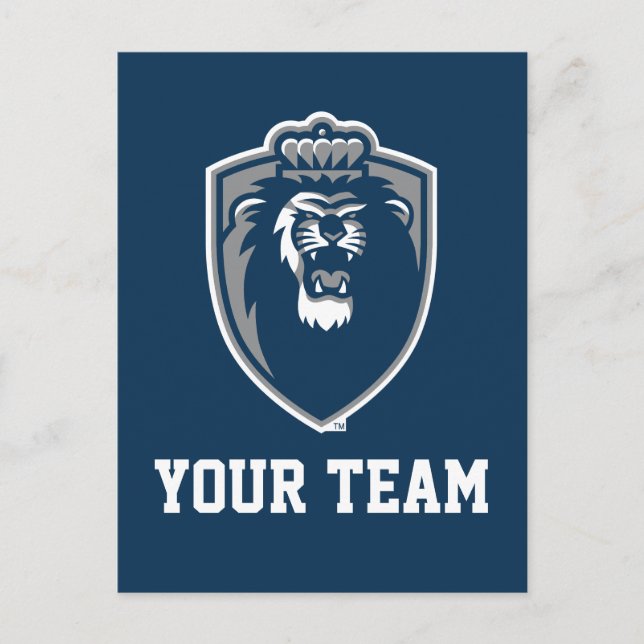 Big Blue Monarchs Shield Postcard (Front)