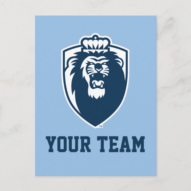 Big Blue Monarchs Shield Postcard (Front)