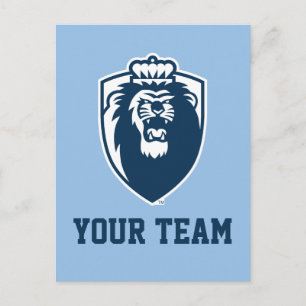 Big Blue Monarchs Shield Postcard