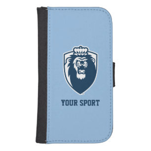 Big Blue Monarchs Shield Galaxy S4 Wallet Case