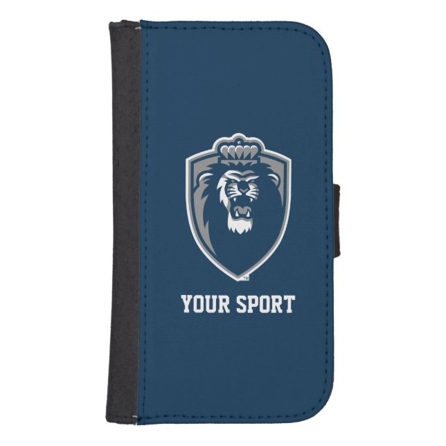 Big Blue Monarchs Shield Samsung Galaxy Wallet Case (Front)
