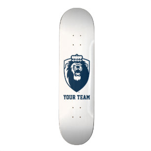 Big Blue Monarchs Shield Skateboard