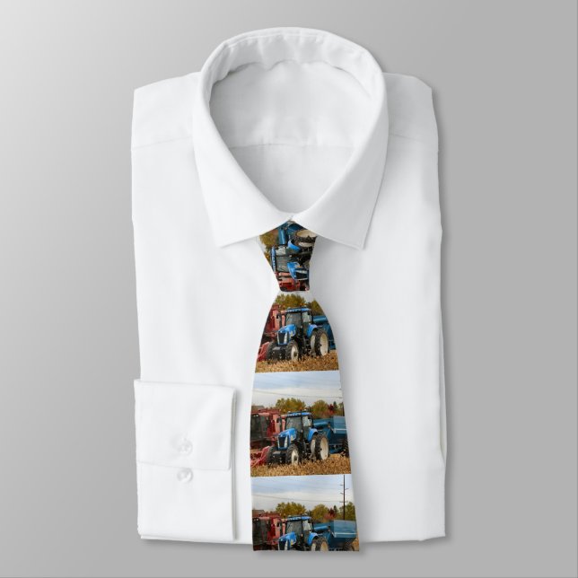 Big Blue Neck Tie (Tied)