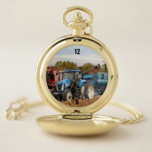 Big blue pocket watch