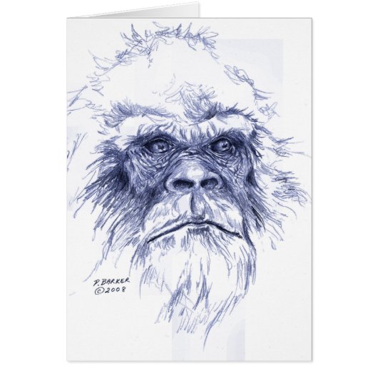Big Blue Sasquatch Cards (Front)