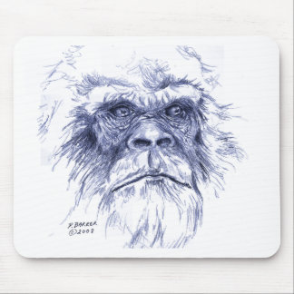 Big Blue Sasquatch Mouse Pad