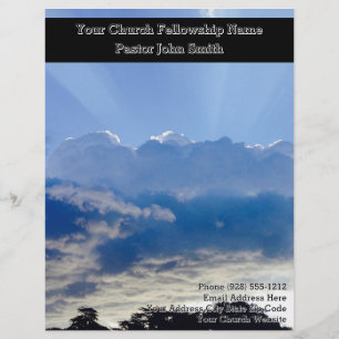 Big Blue Sky Church Business  Letterhead