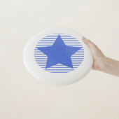 Big Blue Star & Stripes Frisbee (In Hand)
