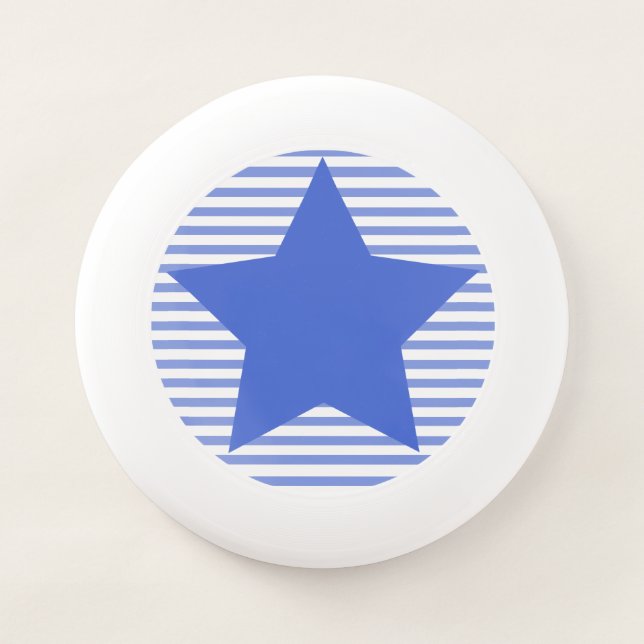 Big Blue Star & Stripes Frisbee (Front)