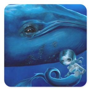"Big Blue Whale" Sticker