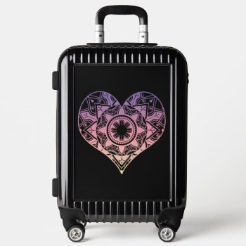 Big Boho Heart  Luggage by MHDesignStudio at Zazzle