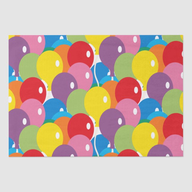 Big Bold Balloons Basic Colors   Tissue Paper (Front)