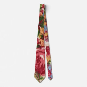 "Big Bold Floral" Trendy Modern Men's Neck Tie