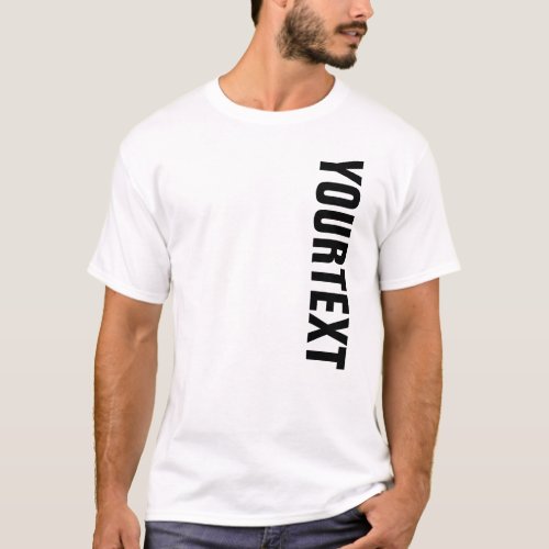 Big Bold Font Text or Name Template Mens Modern T_Shirt