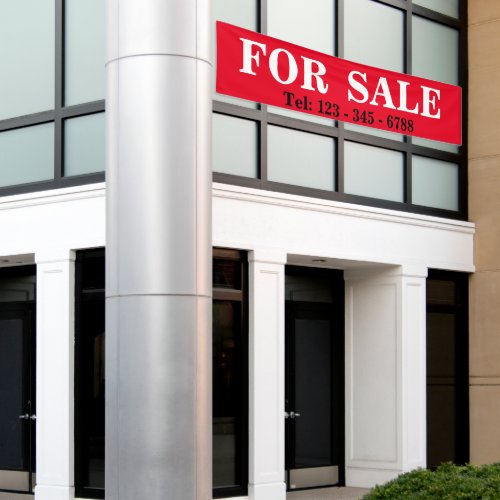 BIG BOLD FOR SALE BANNER SIGNAGE Real Estate Sign