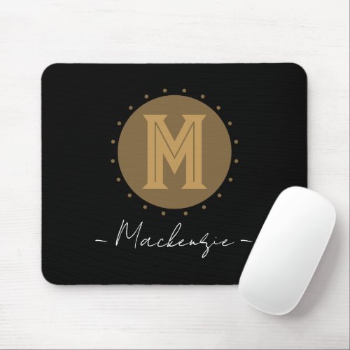 Big Bold Line Monogram Mousepad