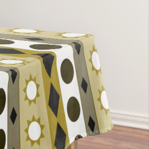 Big Bold Symbols with Custom Color Tablecloth
