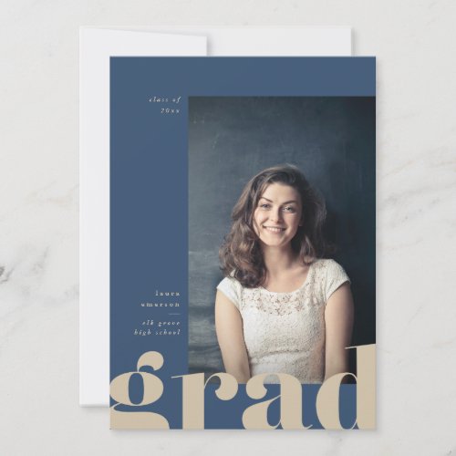 Big Bold Type Graduation Announcement