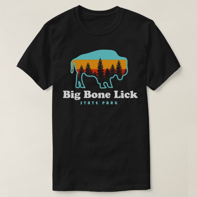 Big Bone Lick State Park Kentucky Bison Fossils T-Shirt (Design Front)