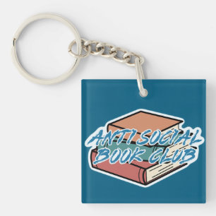 Big Book Energy, Antisocial Book Club Keychain