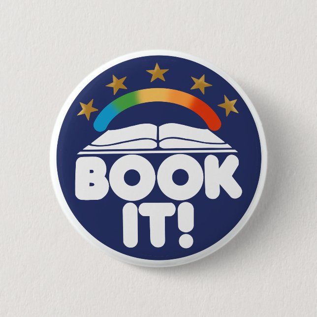 Big Book Energy, Book It  Button (Front)