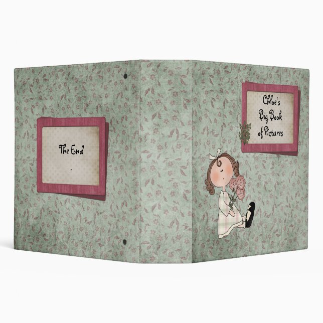 Big Book of Pictures  Customizable 2 Inch 3 Ring Binder (Background)