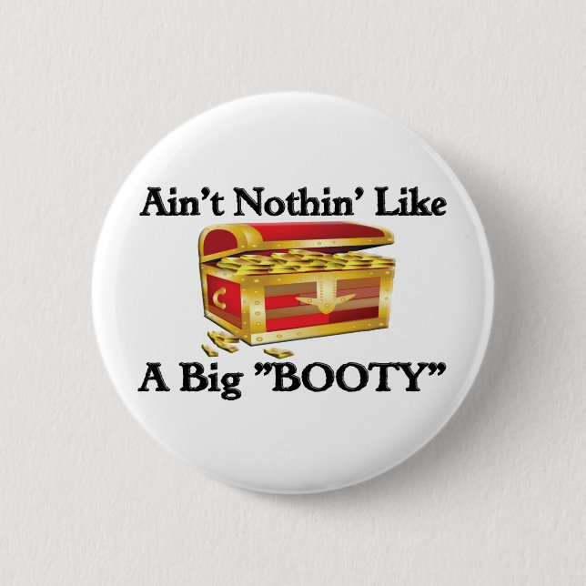 Big "BOOTY" Pinback Button (Front)