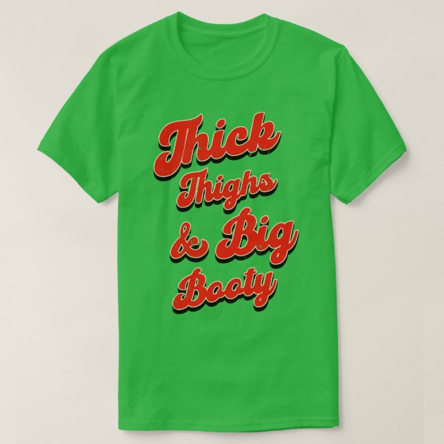 Big Booty Vintage Typography T-Shirt (Design Front)