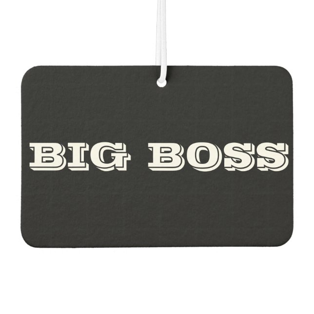 Big Boss bumpersticker Air Freshener (Front)