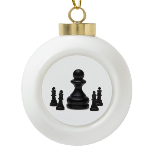 Big Boss Ceramic Ball Christmas Ornament