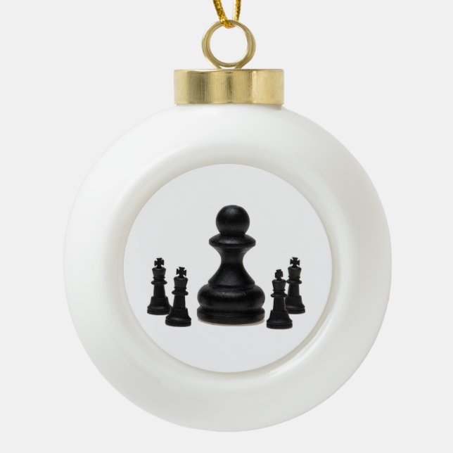 Big Boss Ceramic Ball Christmas Ornament (Front)