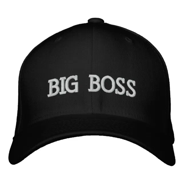 Big boss embroidered baseball hat | Zazzle