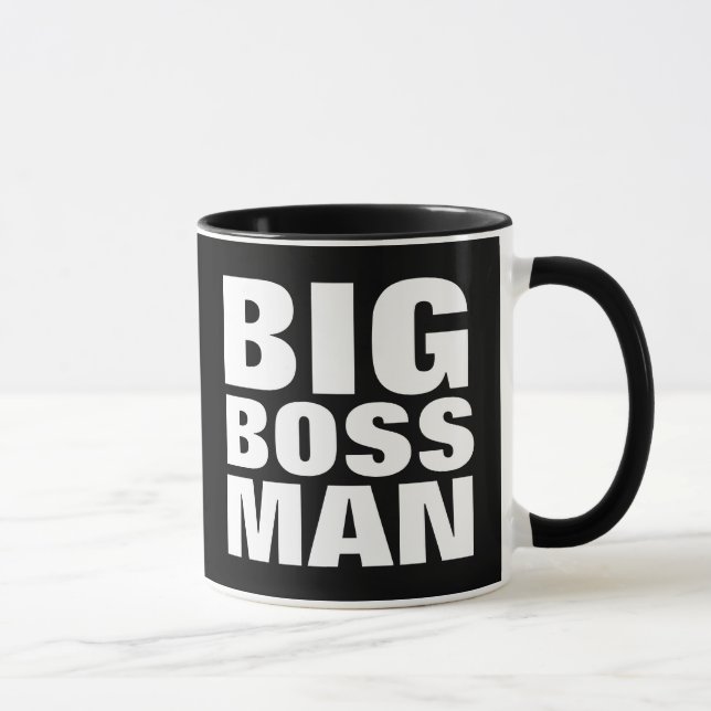 BIG BOSS MAN, Funny coffee mug (Right)